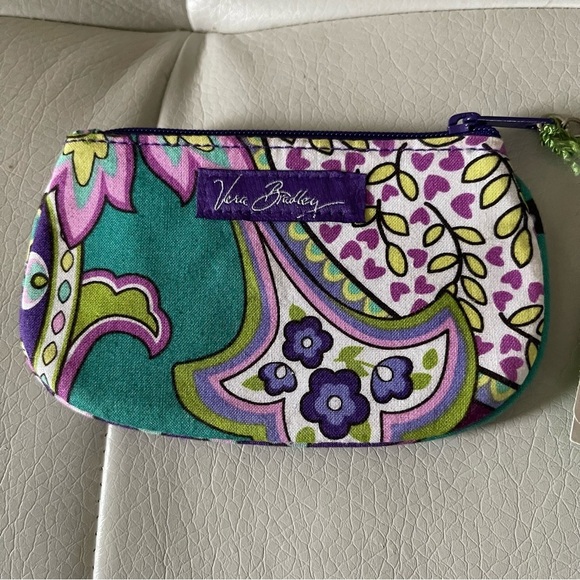 NWT Vera Bradley Clip & Zip Coin Purse Heather retired pattern - Picture 1 of 6